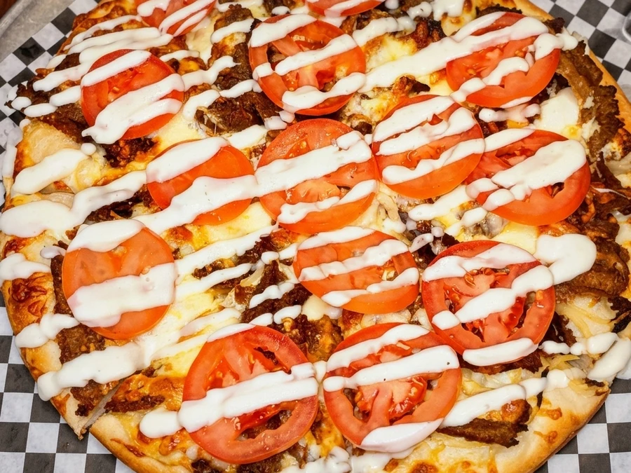 Pepperoni pizza at Sal's Famous on 82 St Edmonton - fresh-baked with daily dough and sauce